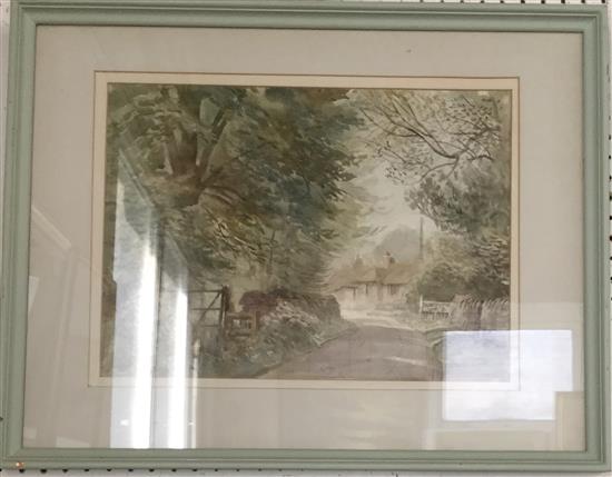 Pair of Welsh landscape w/colours by Arthur Miles(-)